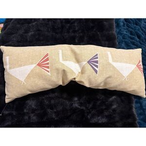 West elm primitive bird lumbar throw pillow 35x12 turkey